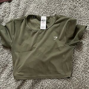 Gymshark Khaki Women's Crop Top